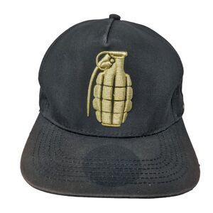 JC Hats Boy's Snapback Hat Black Embroidered Grenade Logo Solo Los Mejores